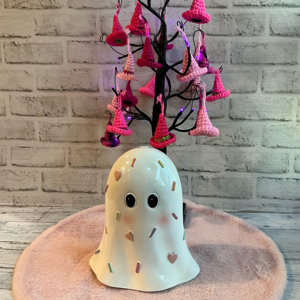SWEET TREATS Resin Ghost With Candy Sprinkles Decor
